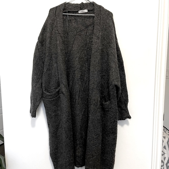 Zara Sweaters - Zara oversized long knit cardigan